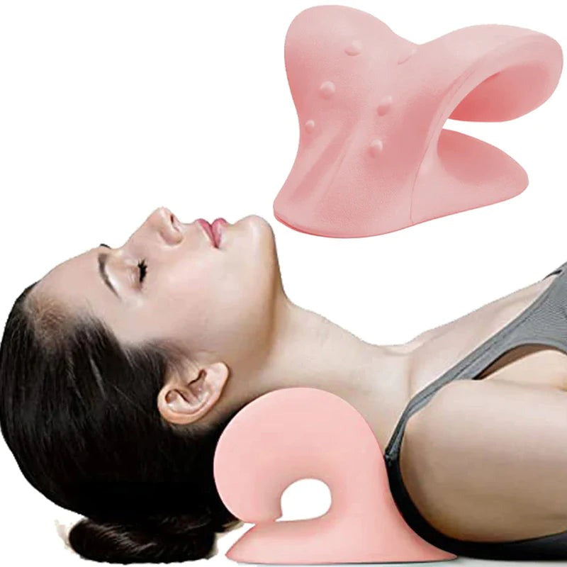 Cervical Spine Stretch Gravity Muscle Relaxation Traction Neck Stretcher Shoulder Massage Pillow Relieve Pain Spine Correction