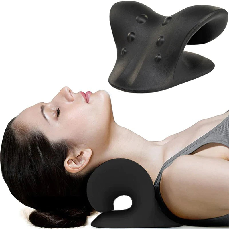Cervical Spine Stretch Gravity Muscle Relaxation Traction Neck Stretcher Shoulder Massage Pillow Relieve Pain Spine Correction